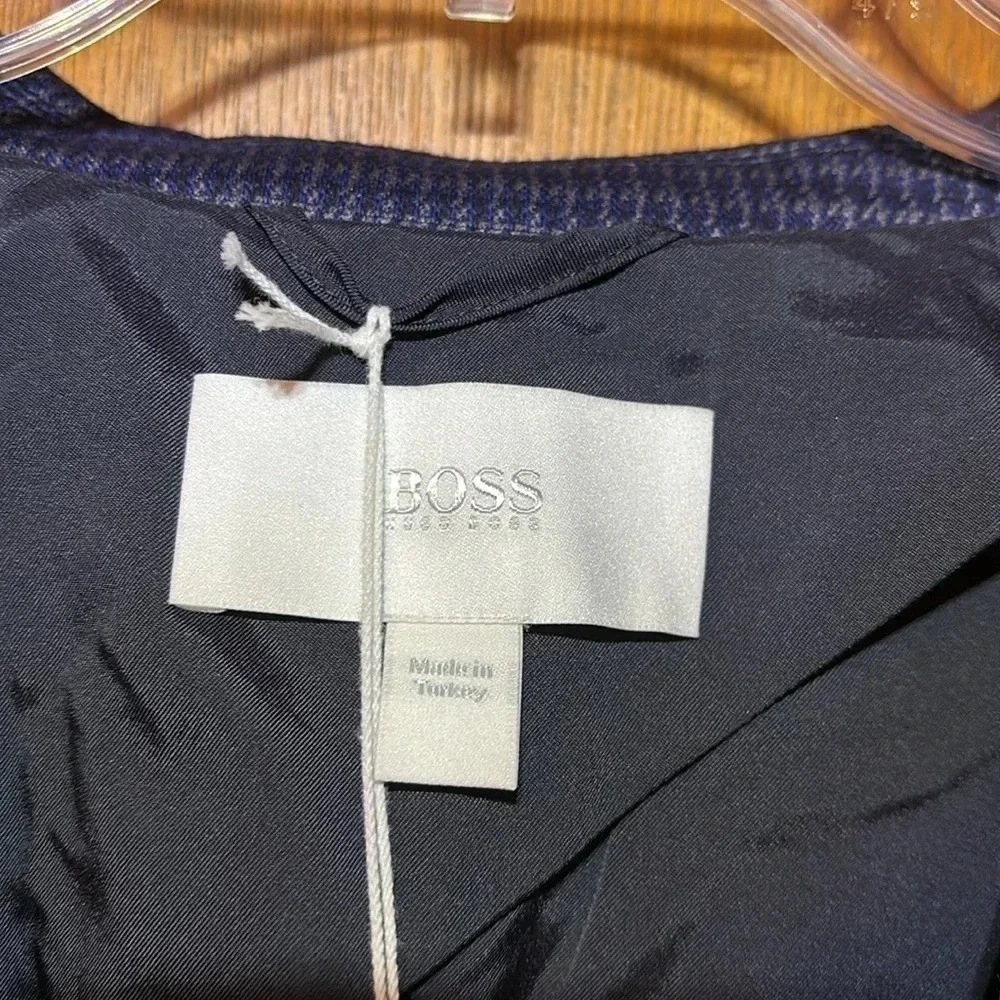 Hugo Boss Jandira Blazer Jacket Coat Suit Women's Size M Medium Blue $545 NWT